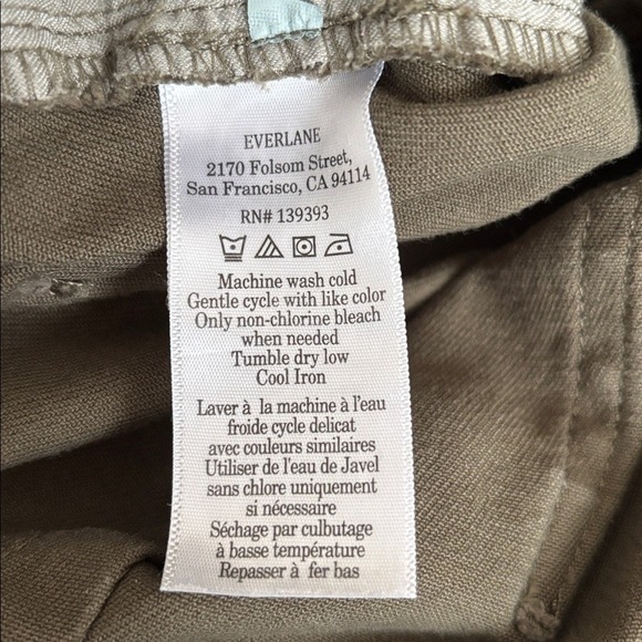Everlane The Utility Straight-wide Leg Pants green size 12 - Picture 8 of 11